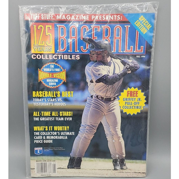 Baseball Collectibles Magazine Fall 1994 Ken Griffey Jr & Pullout Factory Sealed - Picture 1 of 10
